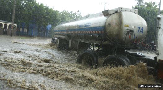 Siguen las lluvias en Managua
