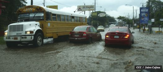Siguen las lluvias en Managua