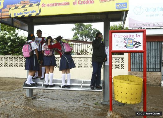Siguen las lluvias en Managua