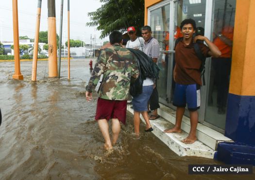 Siguen las lluvias en Managua