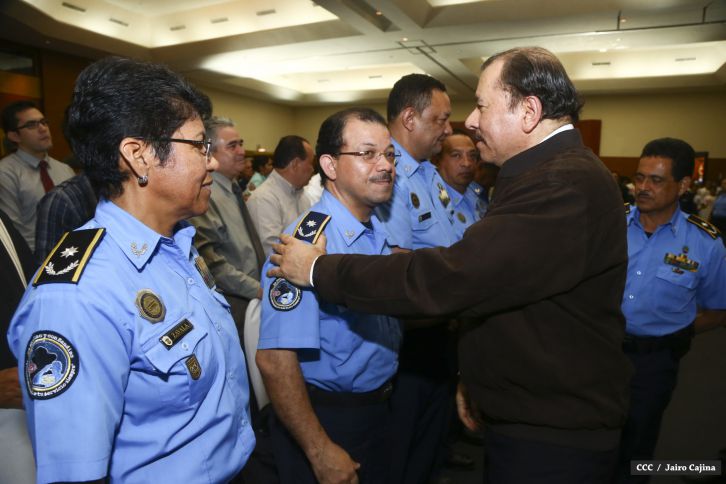 Presidente Daniel y Compañera Rosario encabezan acto 35 Aniversario MIGOB