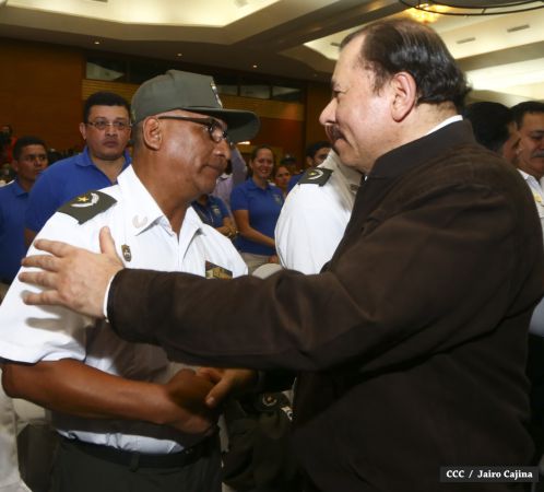 Presidente Daniel y Compañera Rosario encabezan acto 35 Aniversario MIGOB