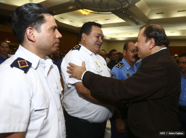 Presidente Daniel y Compañera Rosario encabezan acto 35 Aniversario MIGOB