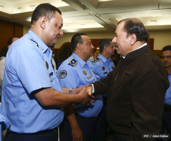 Presidente Daniel y Compañera Rosario encabezan acto 35 Aniversario MIGOB