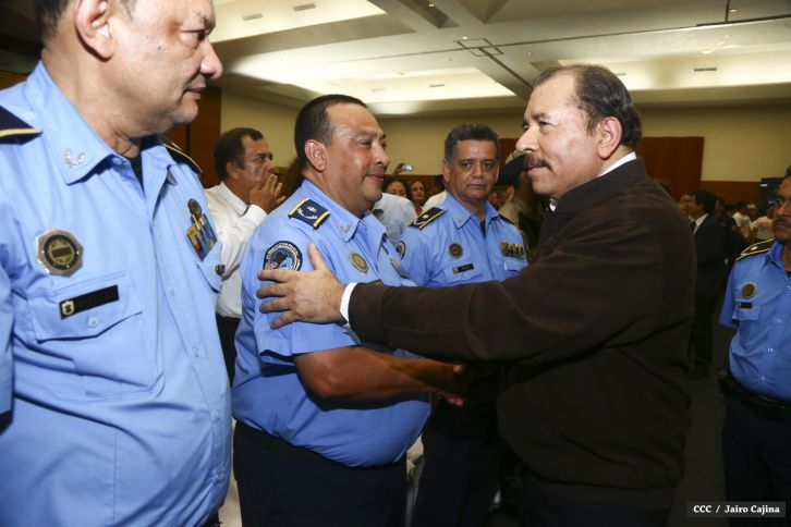 Presidente Daniel y Compañera Rosario encabezan acto 35 Aniversario MIGOB