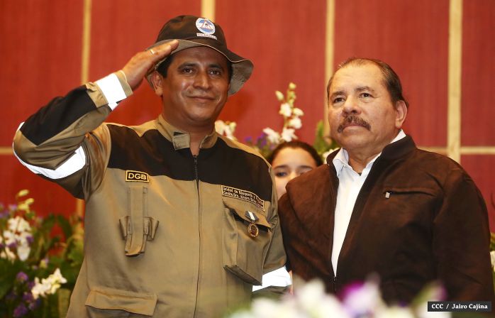 Presidente Daniel y Compañera Rosario encabezan acto 35 Aniversario MIGOB