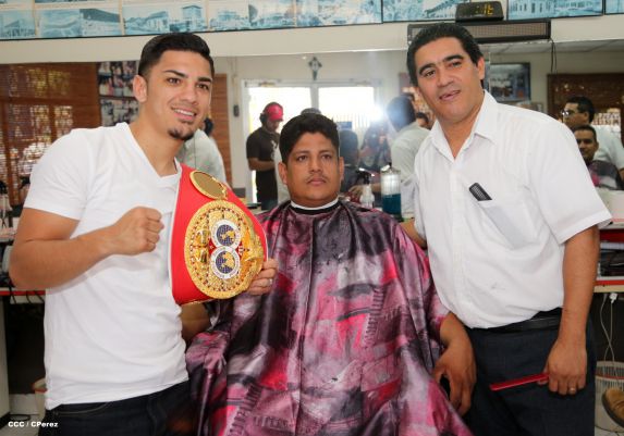 Recorrido del Campeón Randy Caballero por Managua y encuentro con Campeones