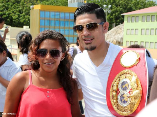 Recorrido del Campeón Randy Caballero por Managua y encuentro con Campeones