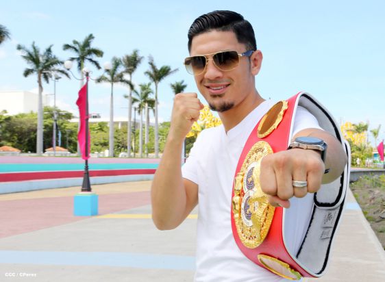 Recorrido del Campeón Randy Caballero por Managua y encuentro con Campeones