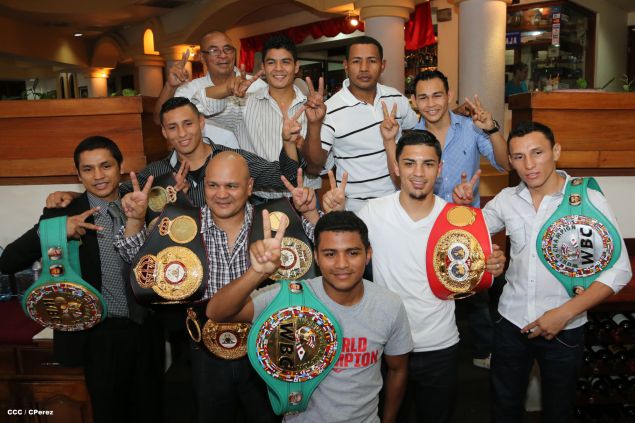 Recorrido del Campeón Randy Caballero por Managua y encuentro con Campeones