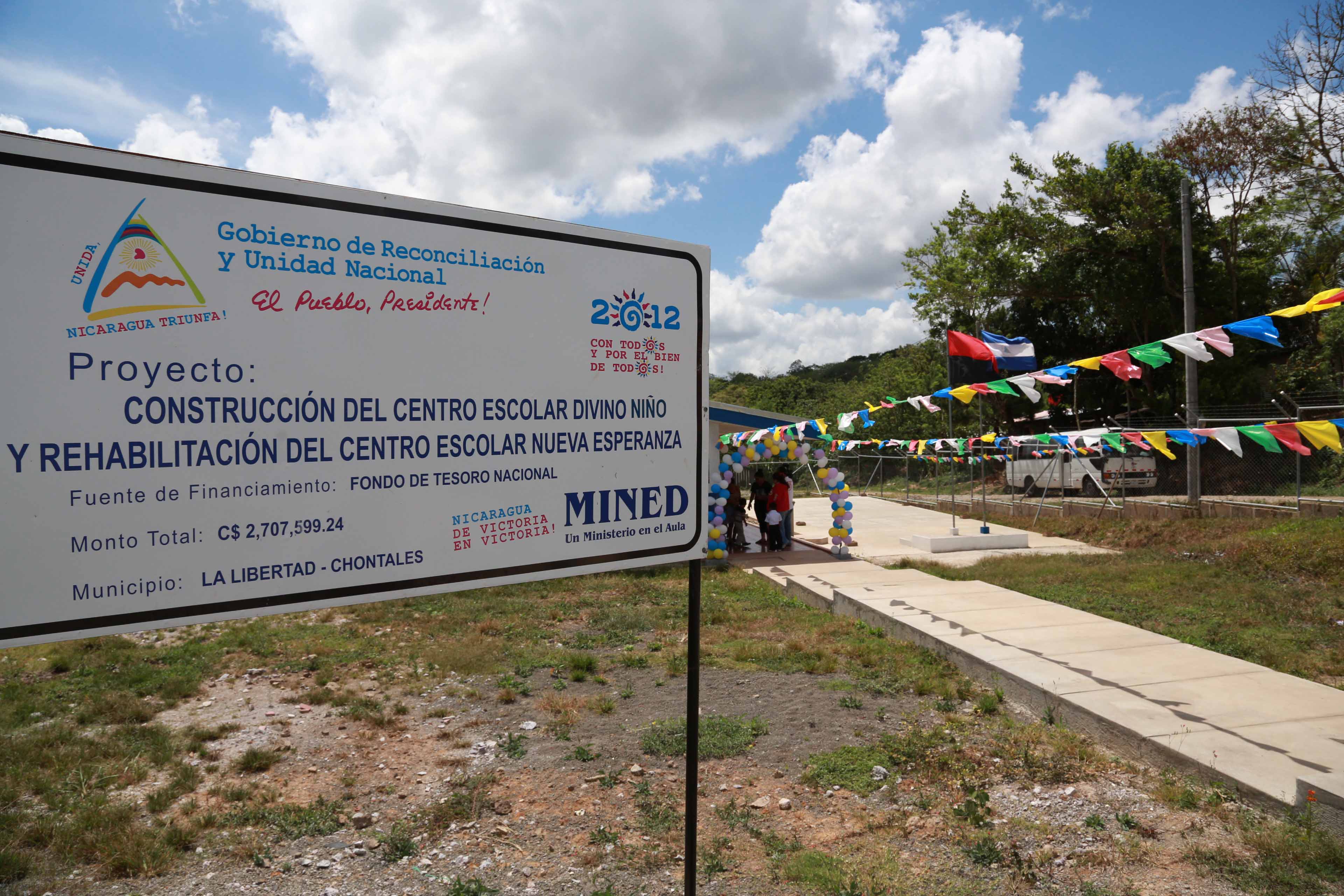 Rehabilitan centros educativos en Chontales