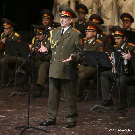 Coro y Danza del Ejército de la Federación Rusa se presenta en el Teatro Nacional Rubén Darío