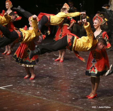 Coro y Danza del Ejército de la Federación Rusa se presenta en el Teatro Nacional Rubén Darío