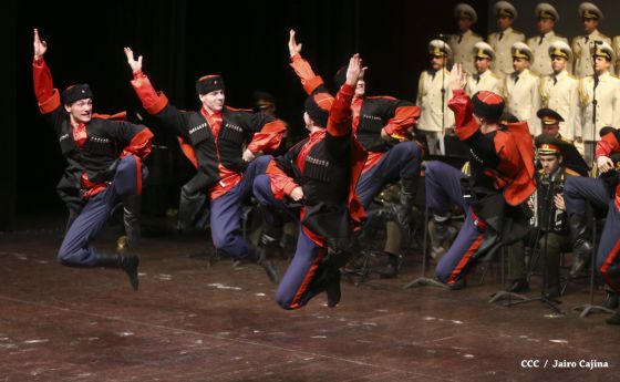 Coro y Danza del Ejército de la Federación Rusa se presenta en el Teatro Nacional Rubén Darío