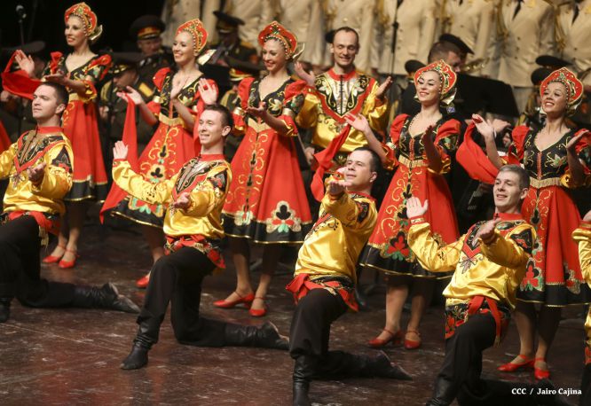 Coro y Danza del Ejército de la Federación Rusa se presenta en el Teatro Nacional Rubén Darío