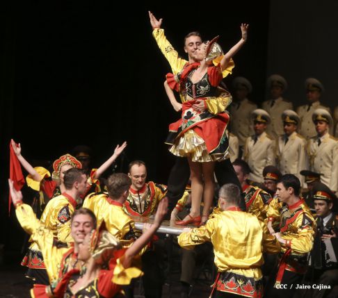 Coro y Danza del Ejército de la Federación Rusa se presenta en el Teatro Nacional Rubén Darío