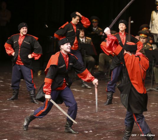 Coro y Danza del Ejército de la Federación Rusa se presenta en el Teatro Nacional Rubén Darío