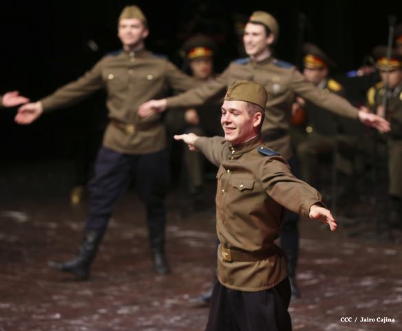 Coro y Danza del Ejército de la Federación Rusa se presenta en el Teatro Nacional Rubén Darío