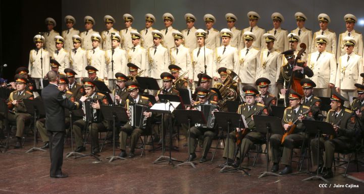 Coro y Danza del Ejército de la Federación Rusa se presenta en el Teatro Nacional Rubén Darío