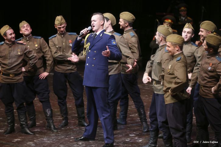 Coro y Danza del Ejército de la Federación Rusa se presenta en el Teatro Nacional Rubén Darío