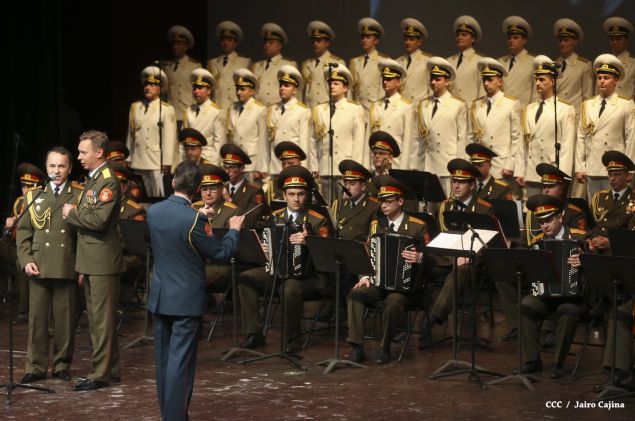 Coro y Danza del Ejército de la Federación Rusa se presenta en el Teatro Nacional Rubén Darío