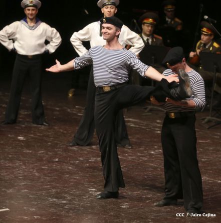 Coro y Danza del Ejército de la Federación Rusa se presenta en el Teatro Nacional Rubén Darío