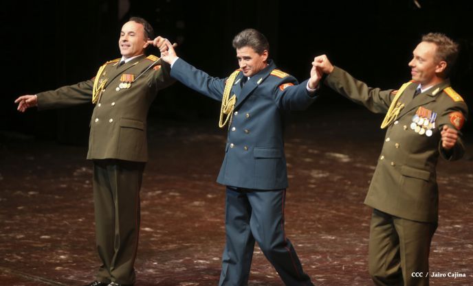 Coro y Danza del Ejército de la Federación Rusa se presenta en el Teatro Nacional Rubén Darío