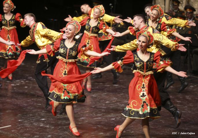 Coro y Danza del Ejército de la Federación Rusa se presenta en el Teatro Nacional Rubén Darío