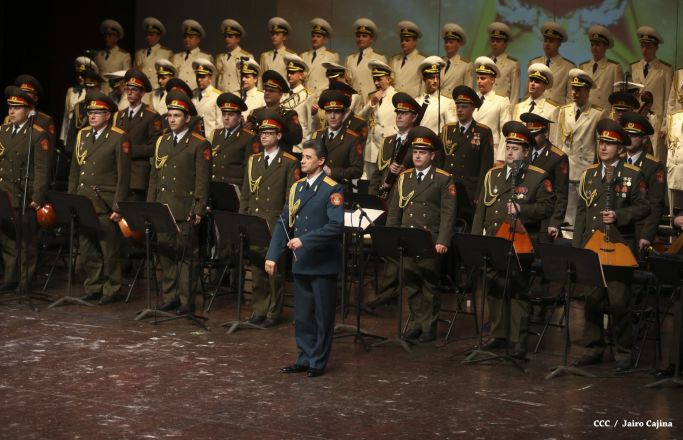 Coro y Danza del Ejército de la Federación Rusa se presenta en el Teatro Nacional Rubén Darío