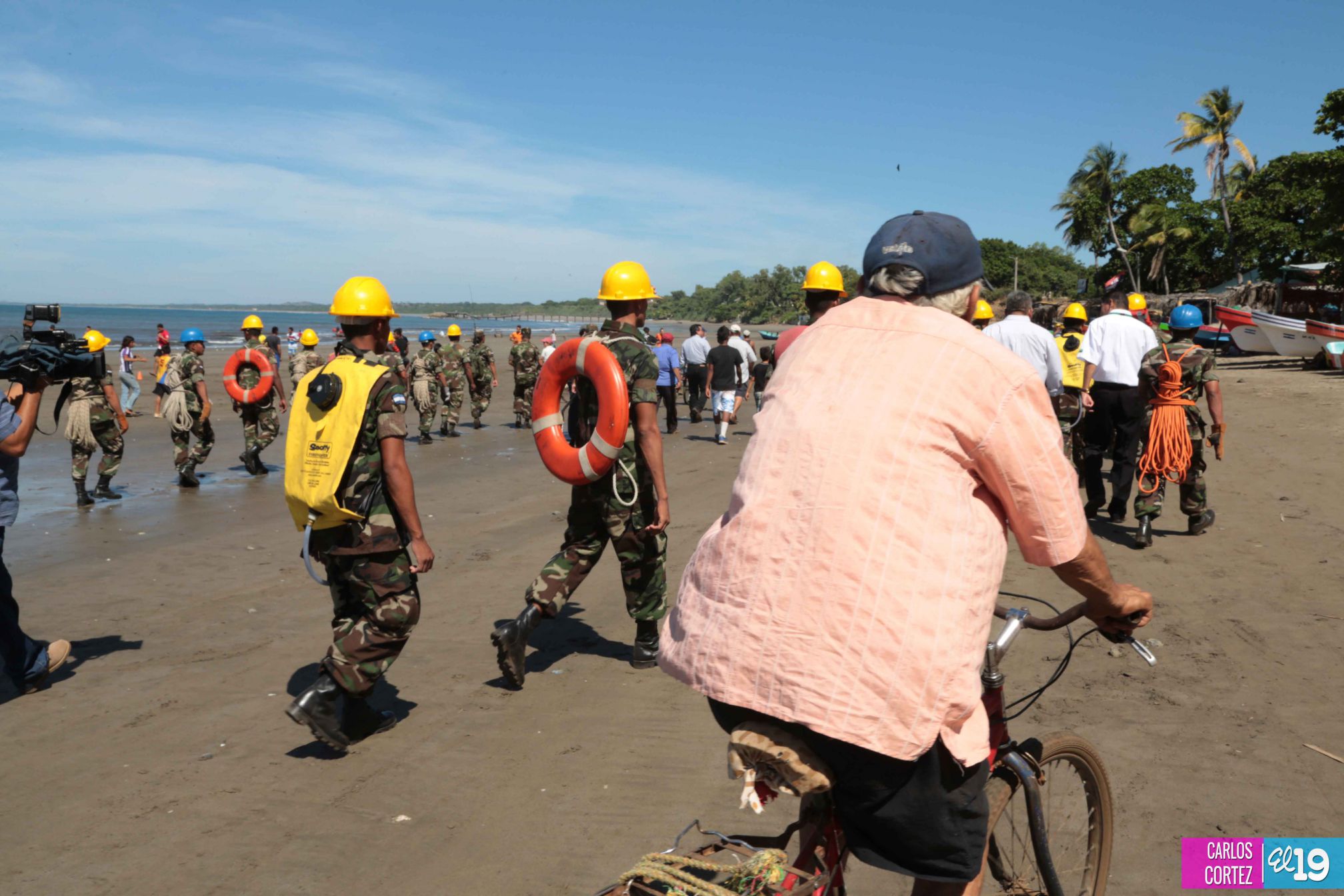 Simulacros de terremotos en Ticuantepe y San Rafael del Sur