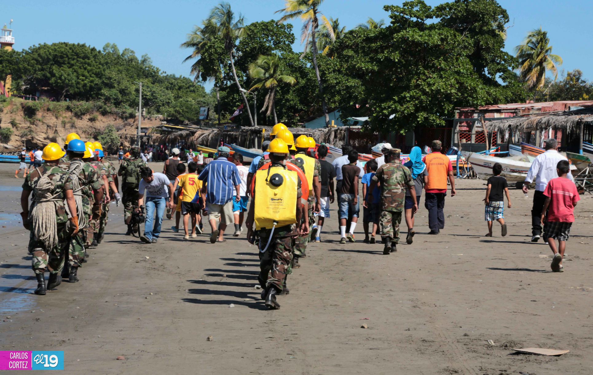 Simulacros de terremotos en Ticuantepe y San Rafael del Sur