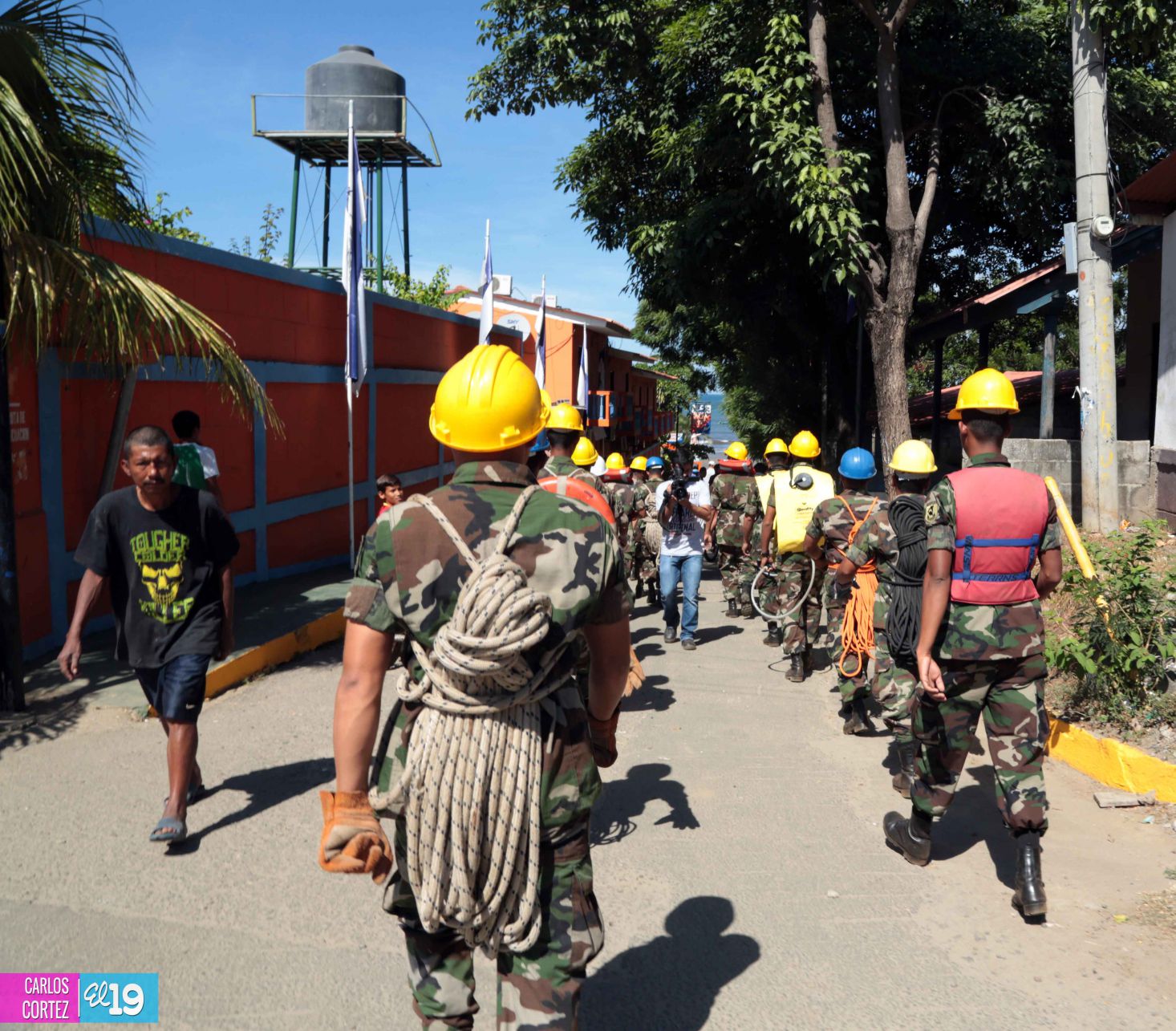 Simulacros de terremotos en Ticuantepe y San Rafael del Sur