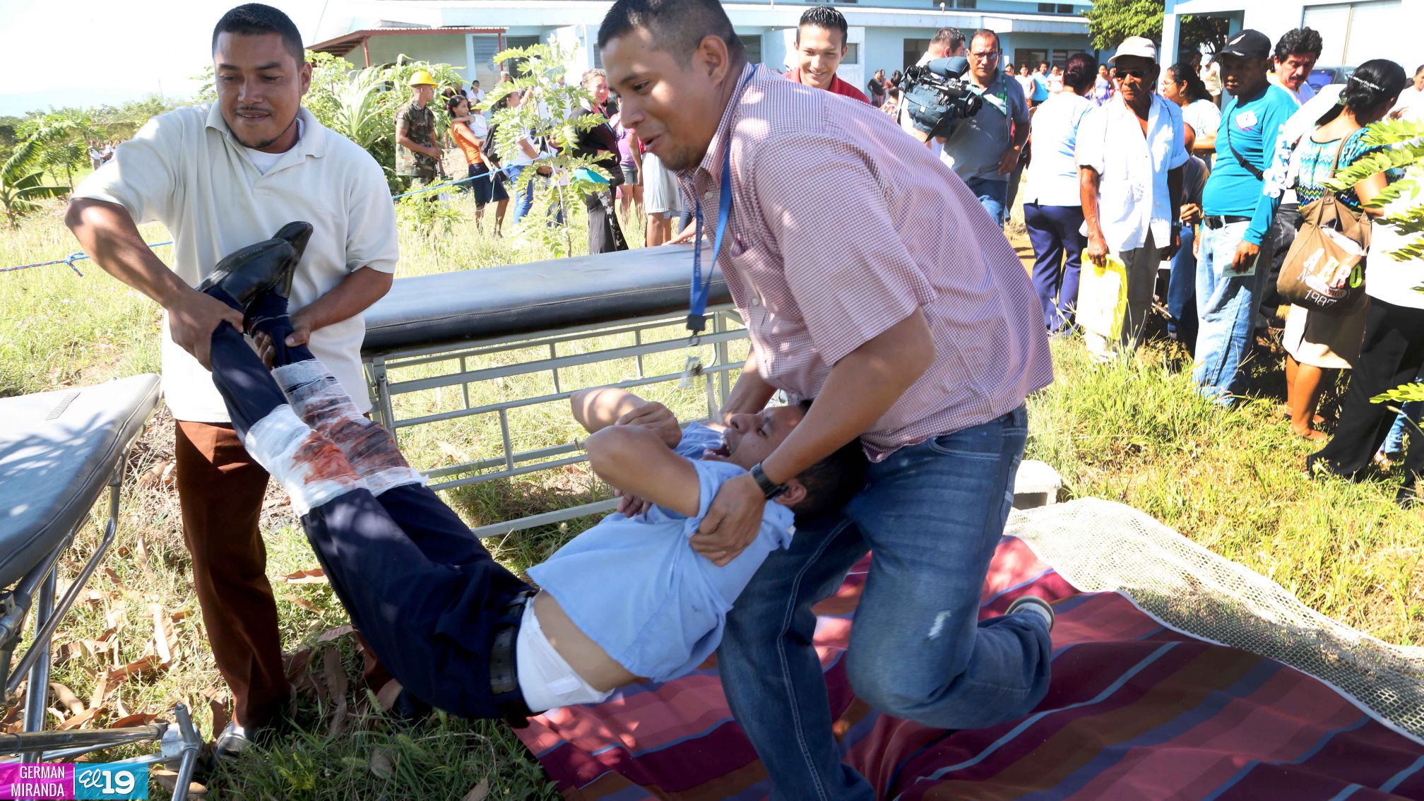 Simulacros de terremotos en Ticuantepe y San Rafael del Sur