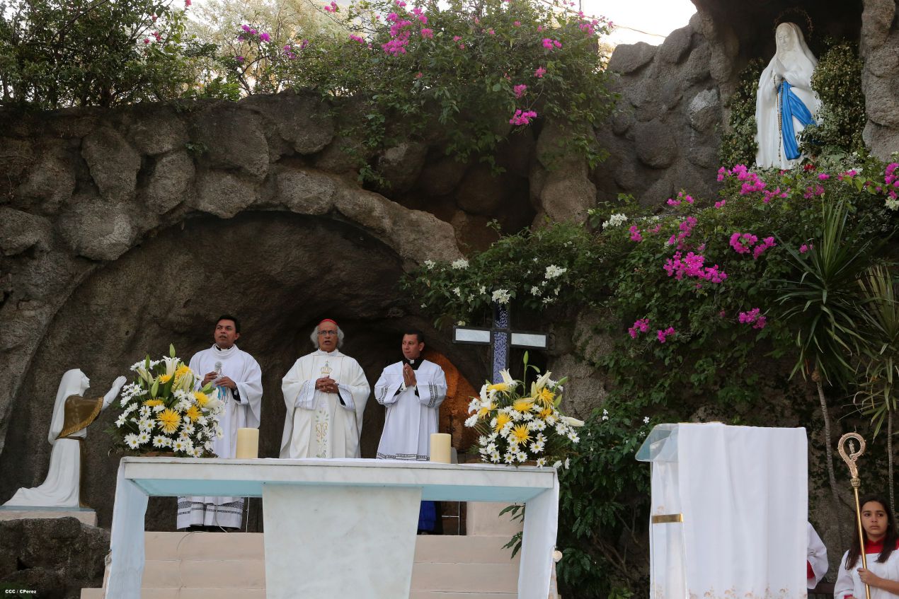 Cardenal Brenes ofrece eucaristía en Santuario Mariano Nuestra Señora de Lourdes