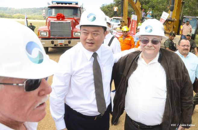Ceremonia de inauguración de obras iniciales del Gran Canal Interoceánico