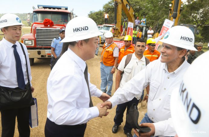 Ceremonia de inauguración de obras iniciales del Gran Canal Interoceánico