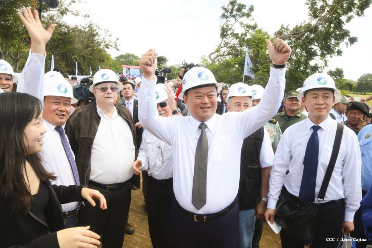 Ceremonia de inauguración de obras iniciales del Gran Canal Interoceánico