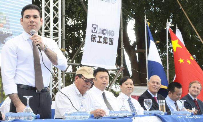 Ceremonia de inauguración de obras iniciales del Gran Canal Interoceánico
