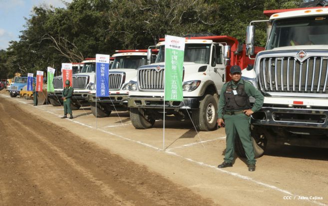 Ceremonia de inauguración de obras iniciales del Gran Canal Interoceánico