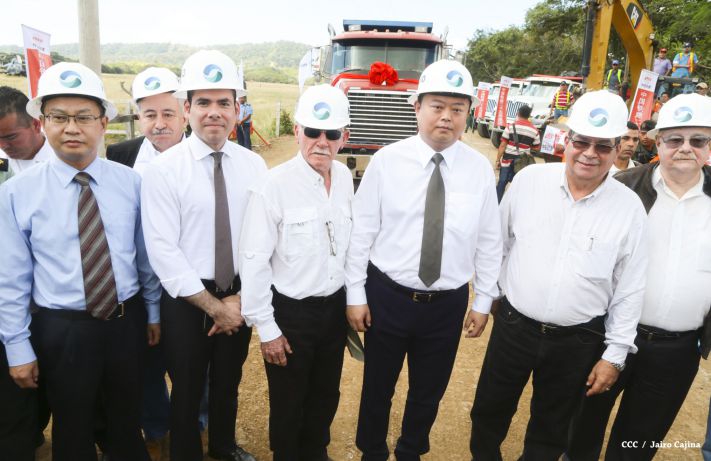 Ceremonia de inauguración de obras iniciales del Gran Canal Interoceánico