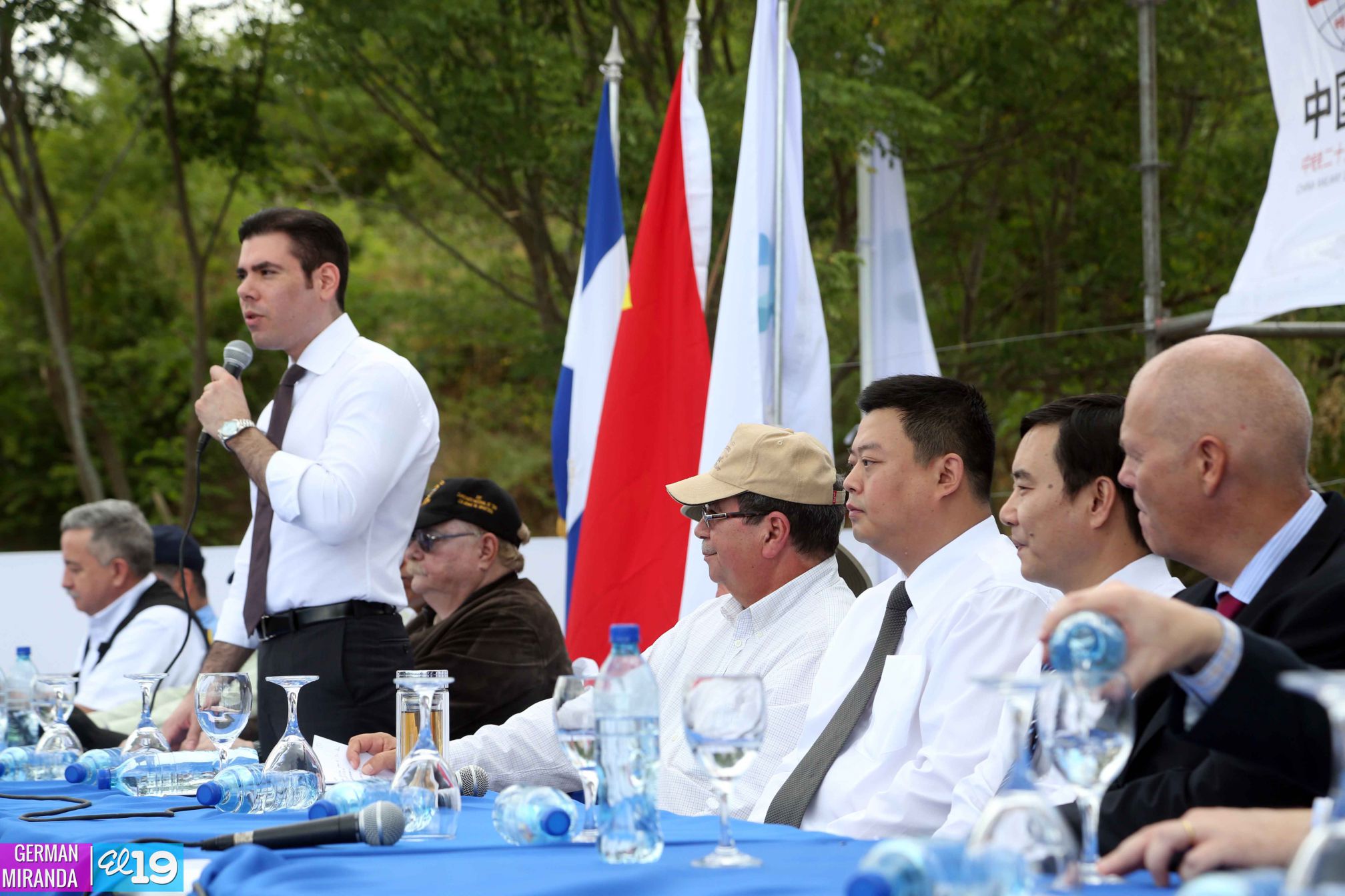 Ceremonia de inauguración de obras iniciales del Gran Canal Interoceánico