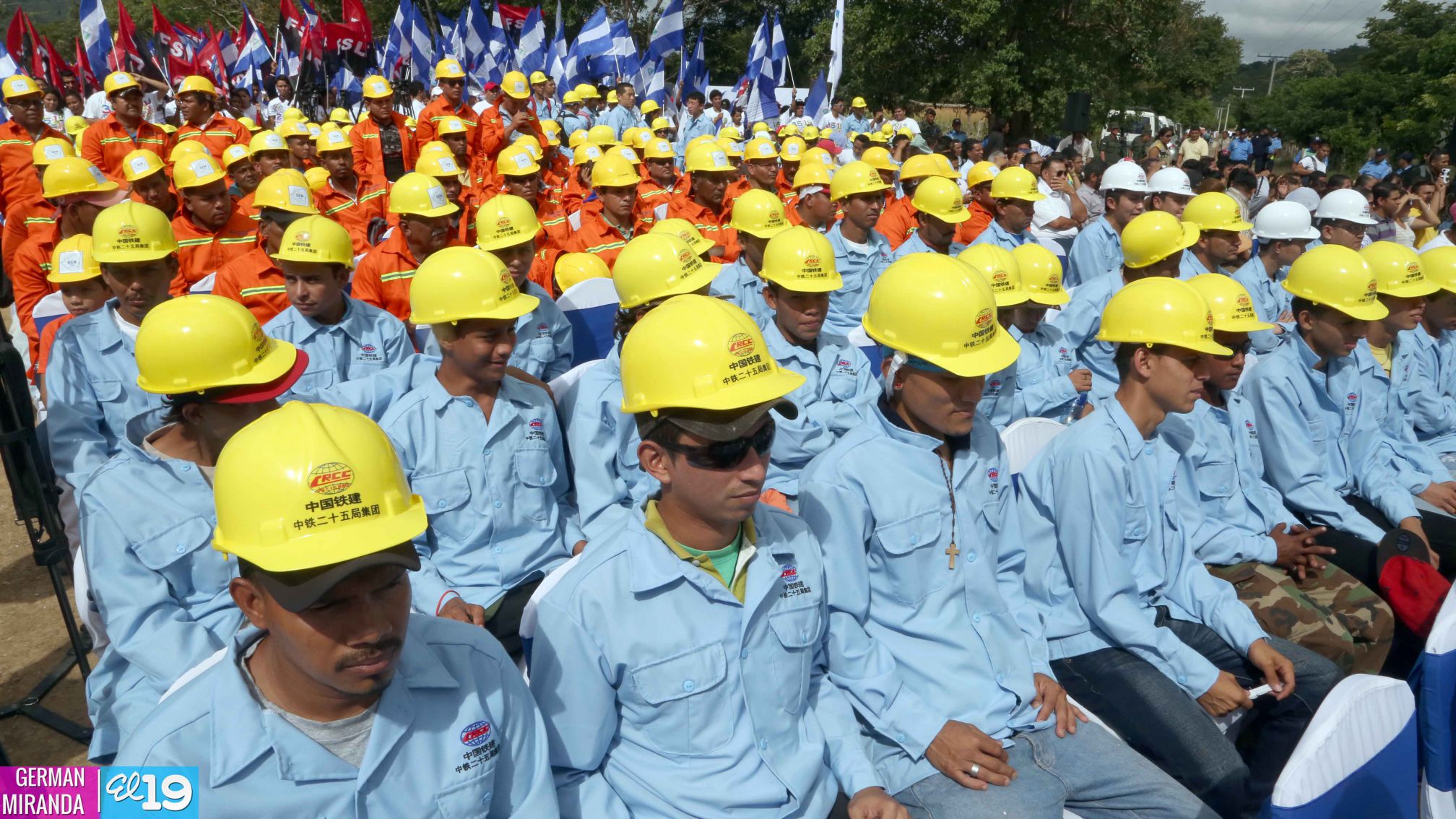 Ceremonia de inauguración de obras iniciales del Gran Canal Interoceánico