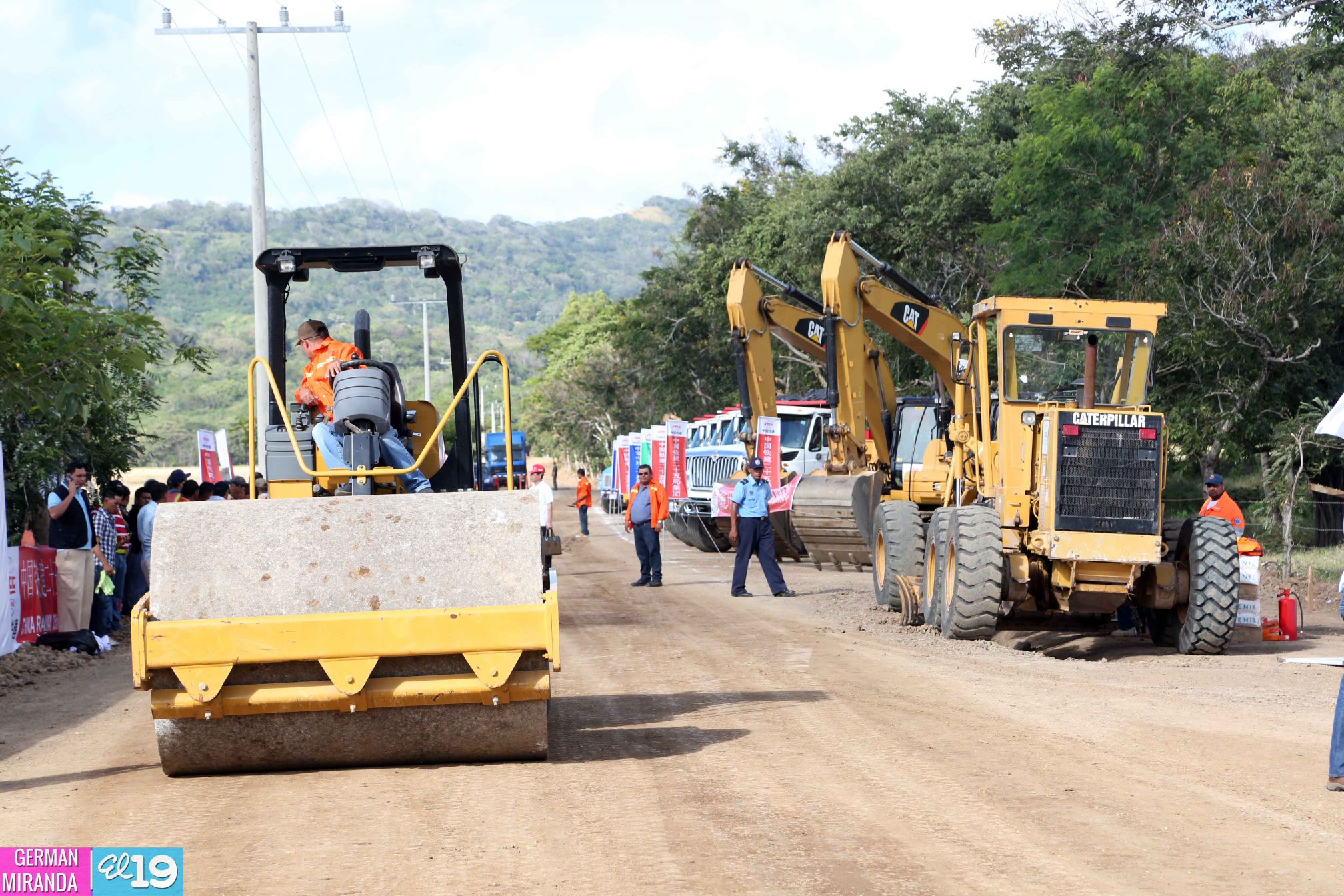 Ceremonia de inauguración de obras iniciales del Gran Canal Interoceánico