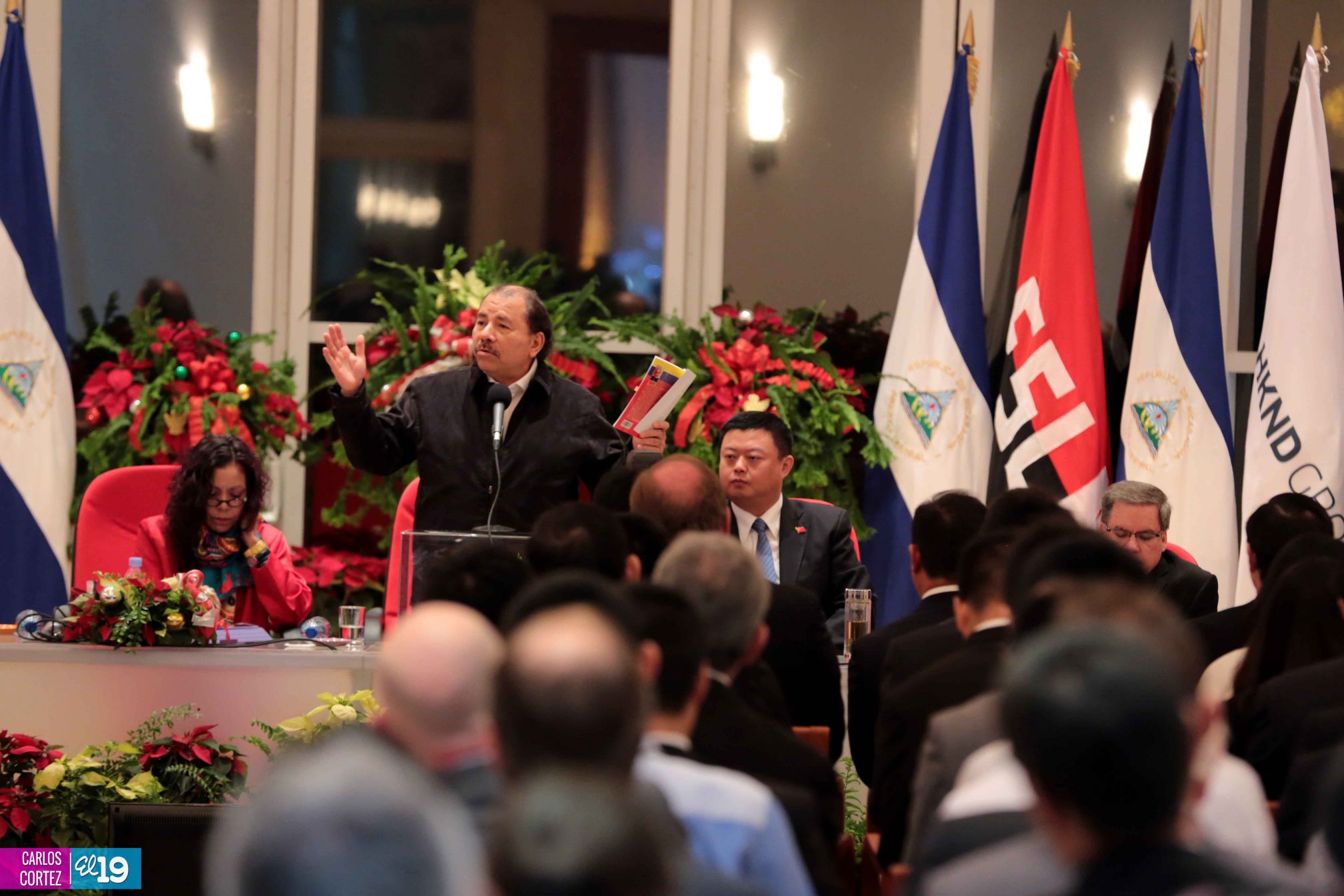 Daniel y Rosario celebran junto a Wang Jing inicio de Obras del Gran Canal por Nicaragua