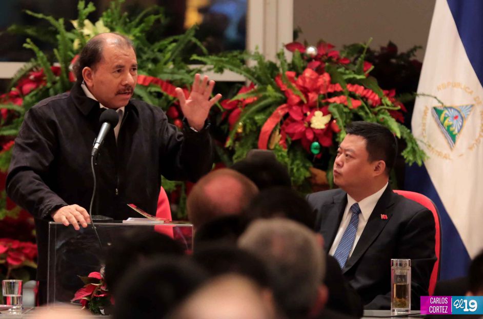 Daniel y Rosario celebran junto a Wang Jing inicio de Obras del Gran Canal por Nicaragua
