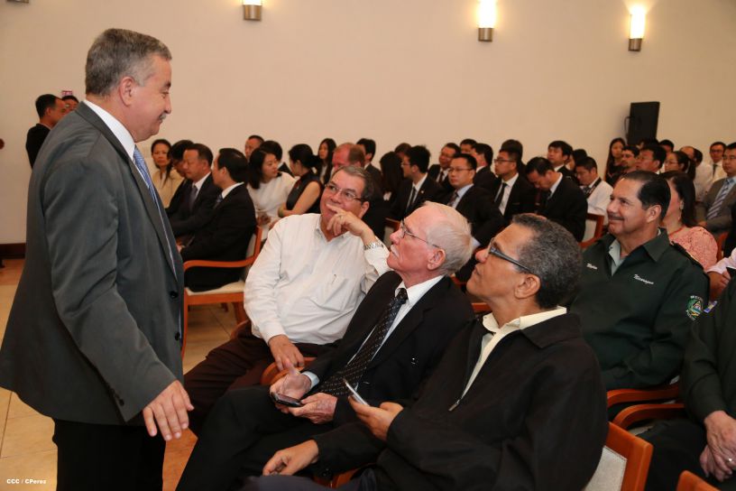 Daniel y Rosario celebran junto a Wang Jing inicio de Obras del Gran Canal por Nicaragua