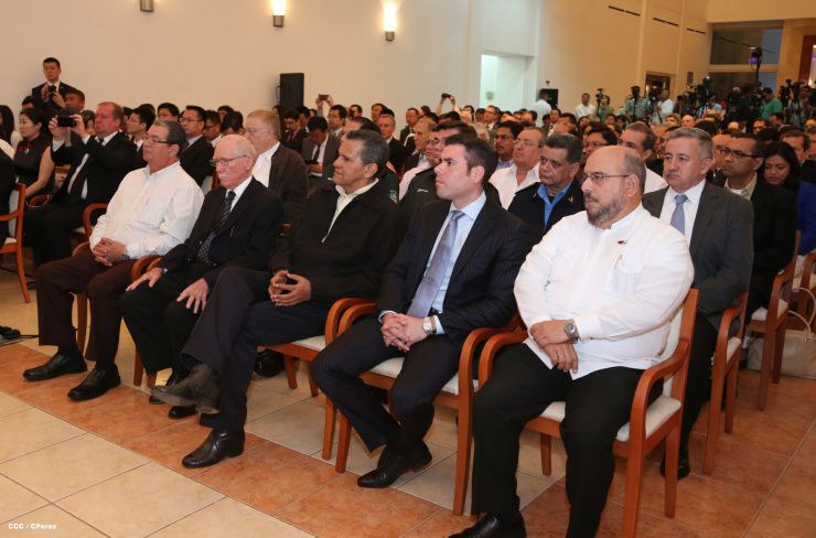 Daniel y Rosario celebran junto a Wang Jing inicio de Obras del Gran Canal por Nicaragua