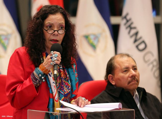 Daniel y Rosario celebran junto a Wang Jing inicio de Obras del Gran Canal por Nicaragua