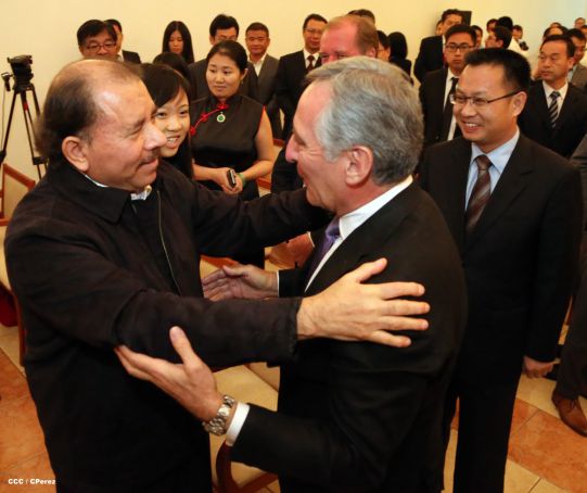 Daniel y Rosario celebran junto a Wang Jing inicio de Obras del Gran Canal por Nicaragua