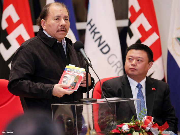 Daniel y Rosario celebran junto a Wang Jing inicio de Obras del Gran Canal por Nicaragua